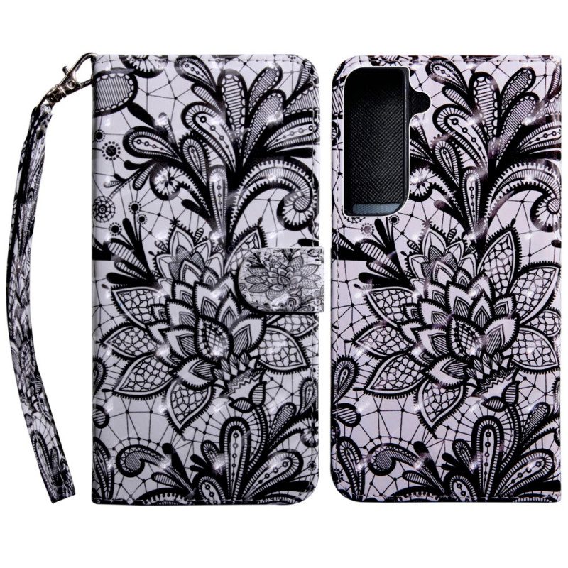 Folio Cover Samsung Galaxy S22 5G Pizzo Elegante