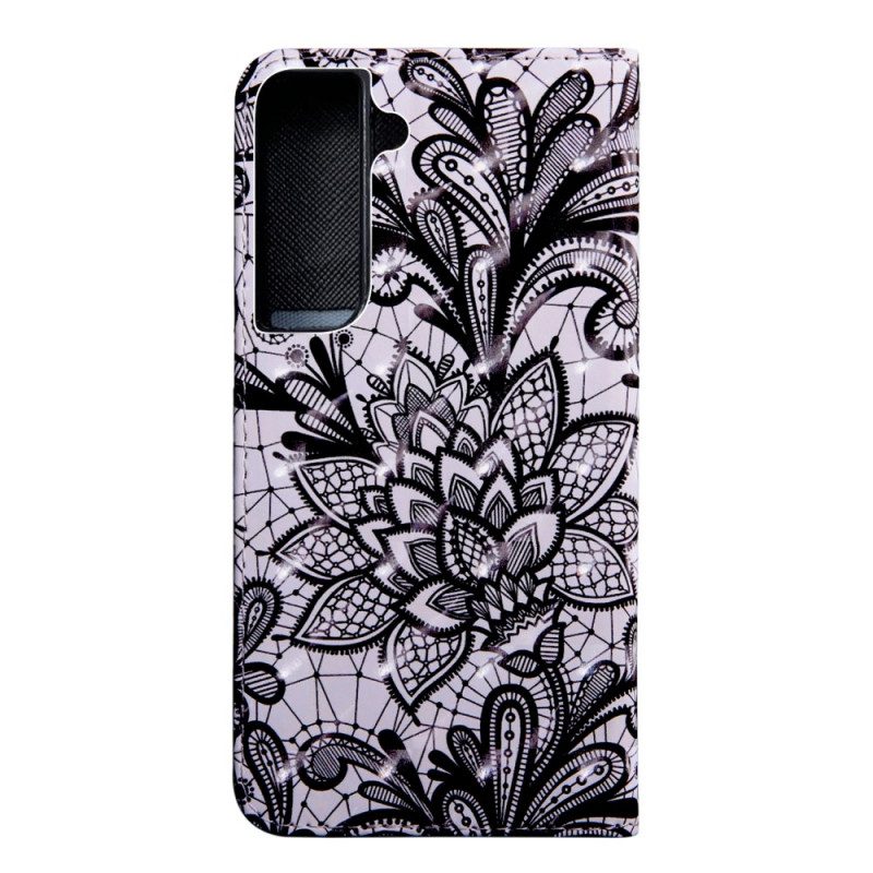 Folio Cover Samsung Galaxy S22 5G Pizzo Elegante