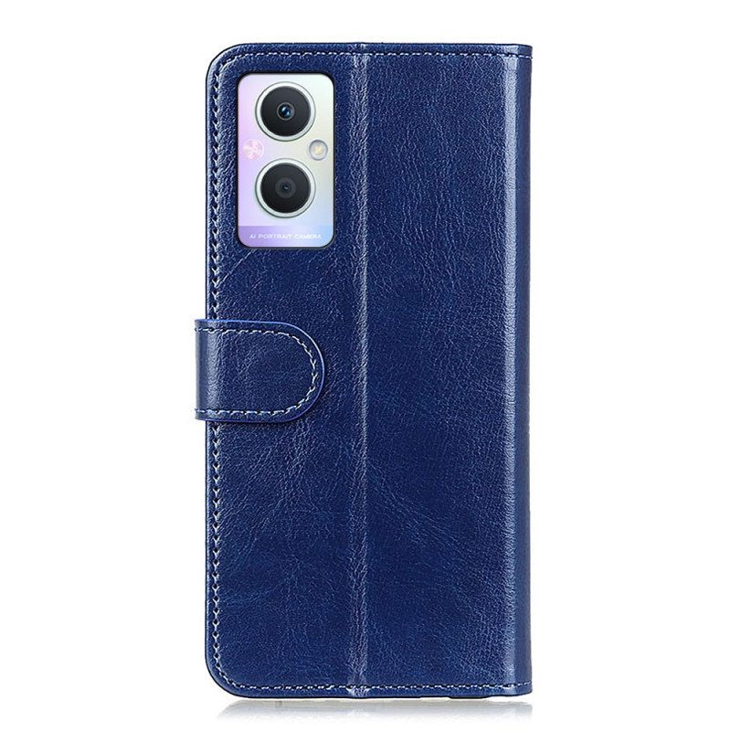 Custodia in pelle Oppo Reno 8 Lite Finezza In Ecopelle