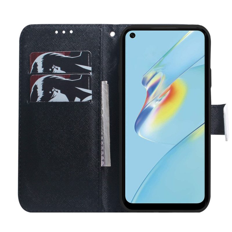 Custodia in pelle Oppo Reno 8 Lite Panda