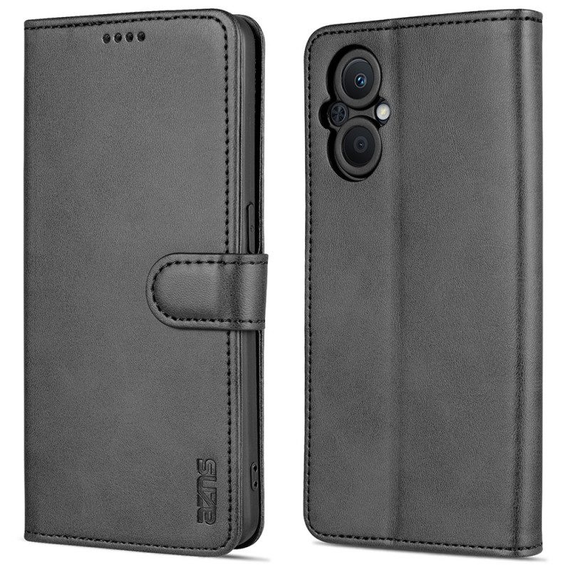 Custodia in pelle Oppo Reno 8 Lite Stile In Pelle Azns