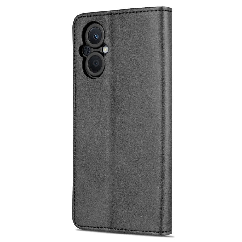 Custodia in pelle Oppo Reno 8 Lite Stile In Pelle Azns