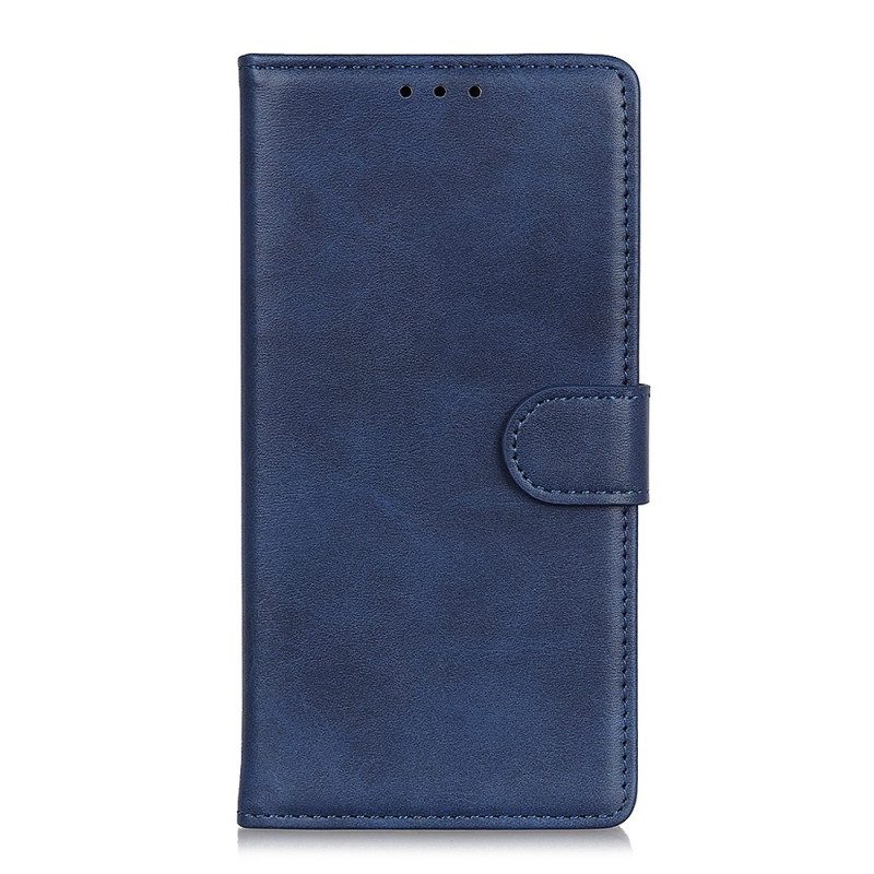 Custodia in pelle Oppo Reno 8 Lite Stile In Pelle Opaca