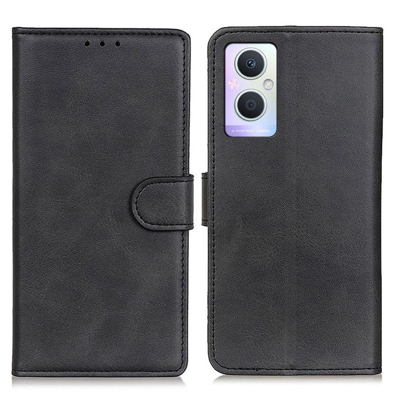 Custodia in pelle Oppo Reno 8 Lite Stile In Pelle Opaca