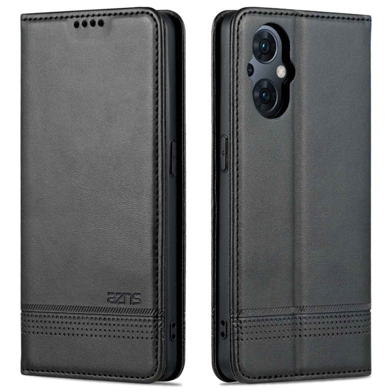 Folio Cover Oppo Reno 8 Lite Custodia in pelle Azns