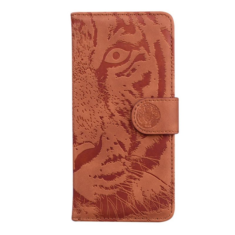 Folio Cover Oppo Reno 8 Lite Impronta Di Tigre