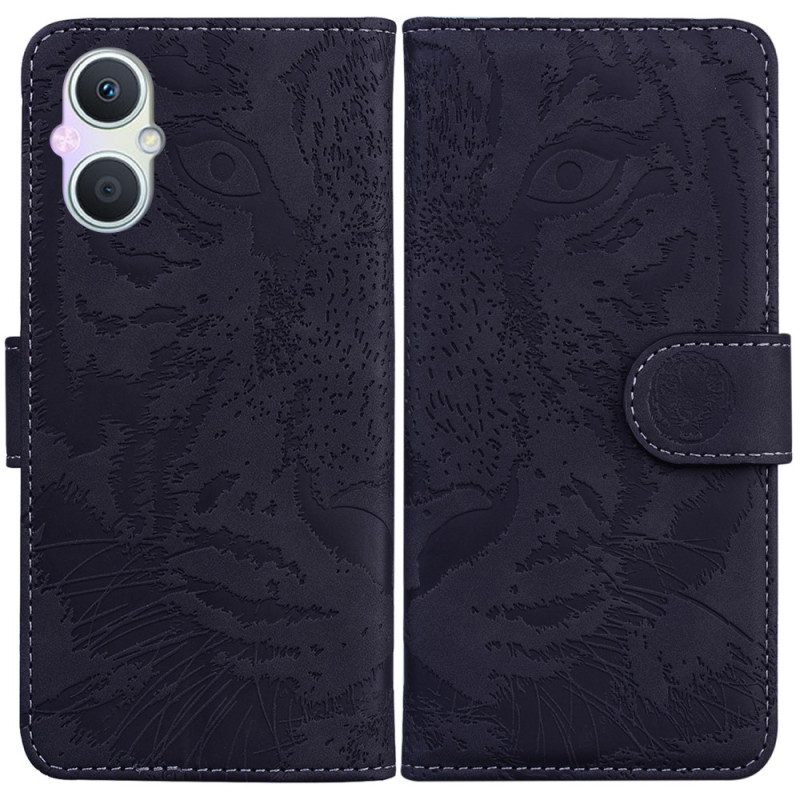 Folio Cover Oppo Reno 8 Lite Impronta Di Tigre