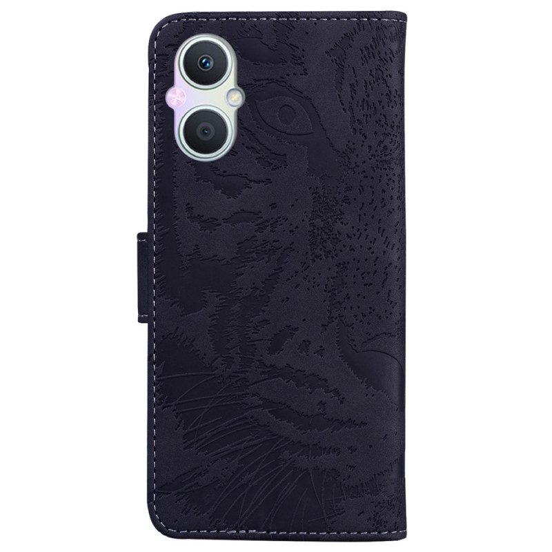 Folio Cover Oppo Reno 8 Lite Impronta Di Tigre