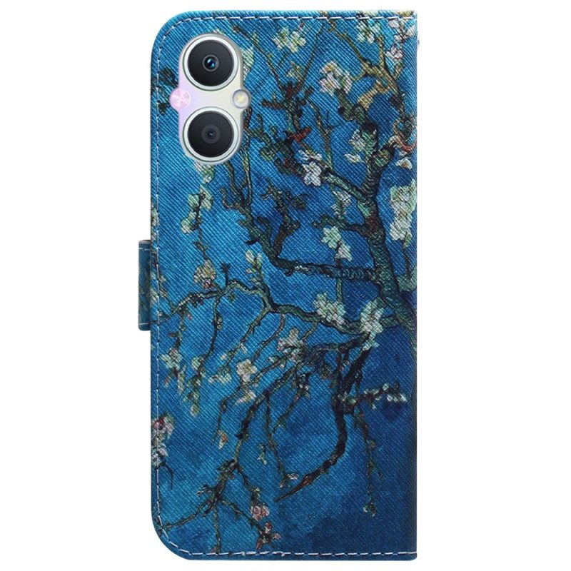 Folio Cover Oppo Reno 8 Lite Rami Fioriti