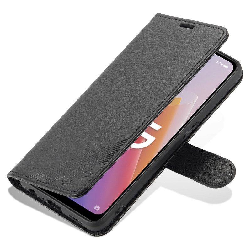 Folio Cover Oppo Reno 8 Lite Stile In Pelle Azns