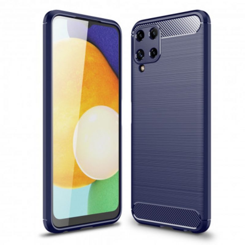 Cover Samsung Galaxy A22 Fibra Di Carbonio Spazzolata