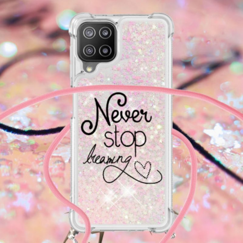 Cover Samsung Galaxy A22 Never Stop Glitter Coulisse