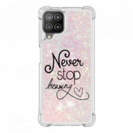 Cover Samsung Galaxy A22 Non Smettere Mai Di Sognare Glitter