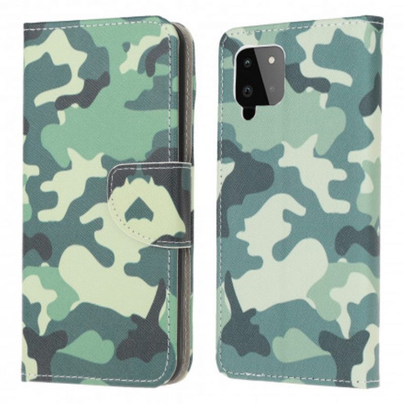 Custodia A Portafoglio Samsung Galaxy A22 Camuffamento Militare