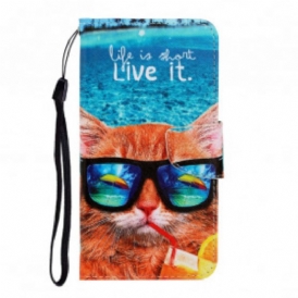 Custodia A Portafoglio Samsung Galaxy A22 Cat Live It Strappy