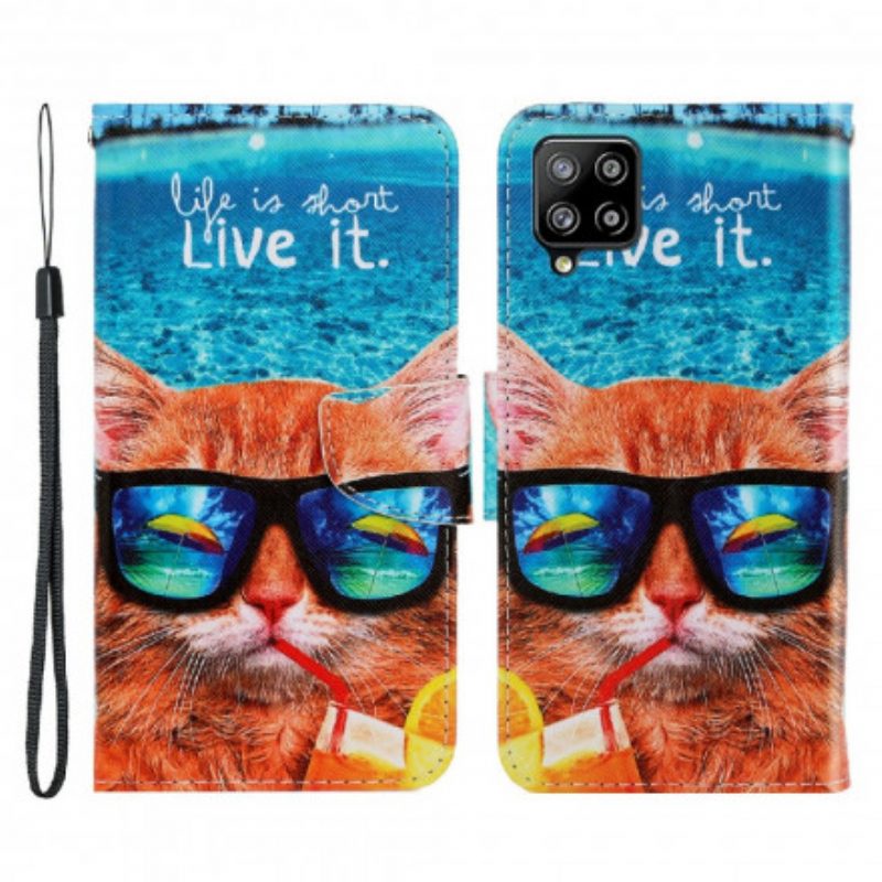 Custodia A Portafoglio Samsung Galaxy A22 Cat Live It Strappy