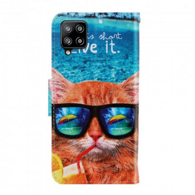 Custodia A Portafoglio Samsung Galaxy A22 Cat Live It Strappy