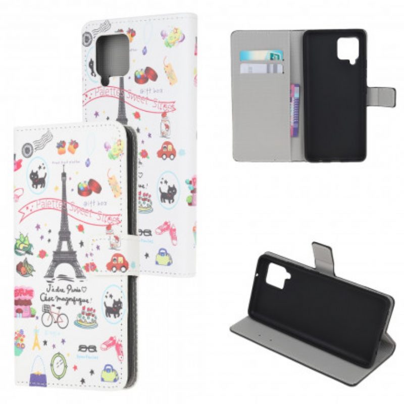 Custodia in pelle Samsung Galaxy A22 Amo Parigi