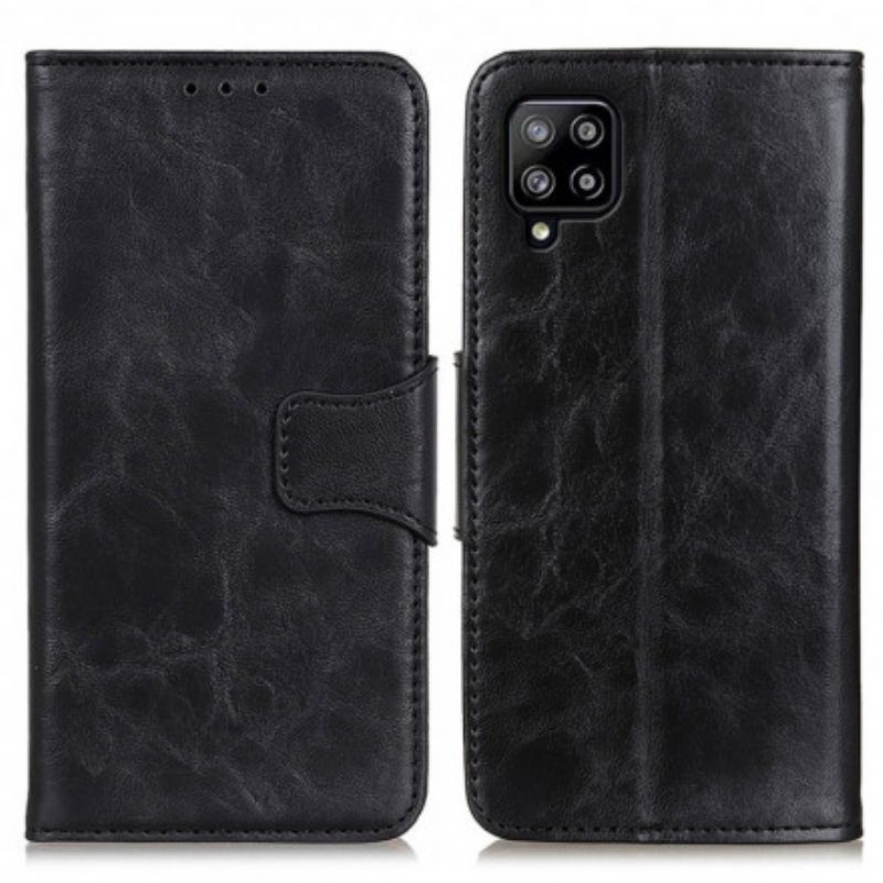 Custodia in pelle Samsung Galaxy A22 Chiusura Reversibile In Pelle Crosta