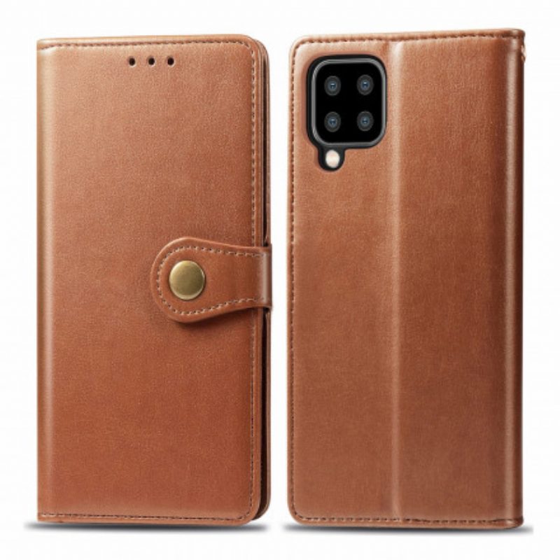 Custodia in pelle Samsung Galaxy A22 Ecopelle E Chiusura Vintage