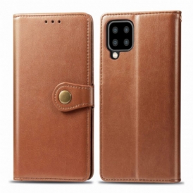 Custodia in pelle Samsung Galaxy A22 Ecopelle E Chiusura Vintage