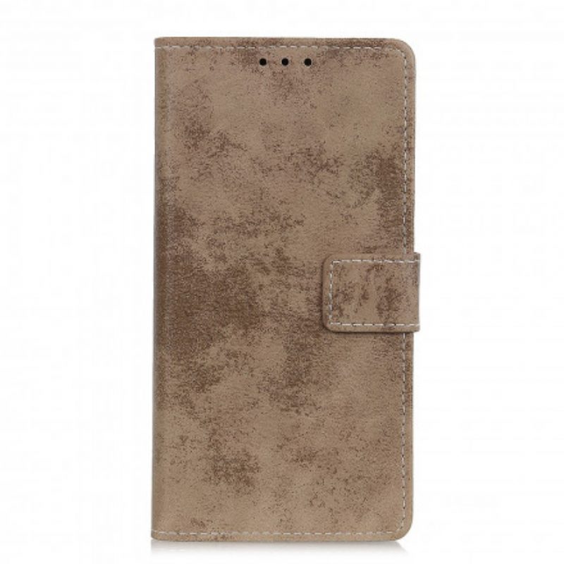 Custodia in pelle Samsung Galaxy A22 Effetto Pelle Vintage