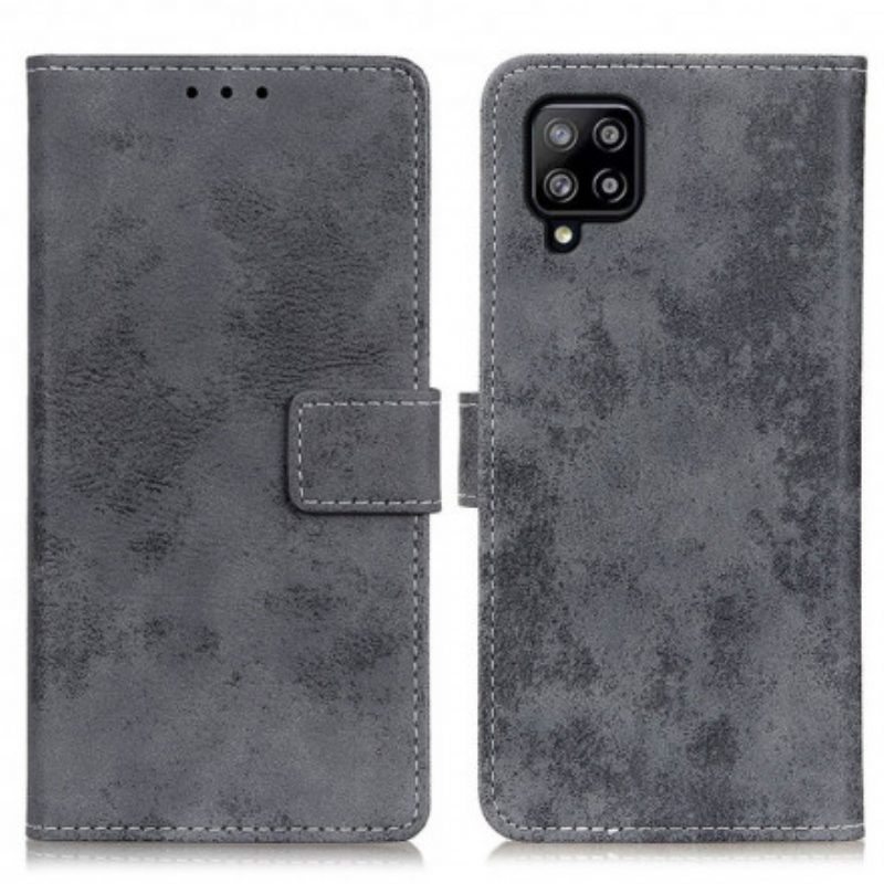 Custodia in pelle Samsung Galaxy A22 Effetto Pelle Vintage