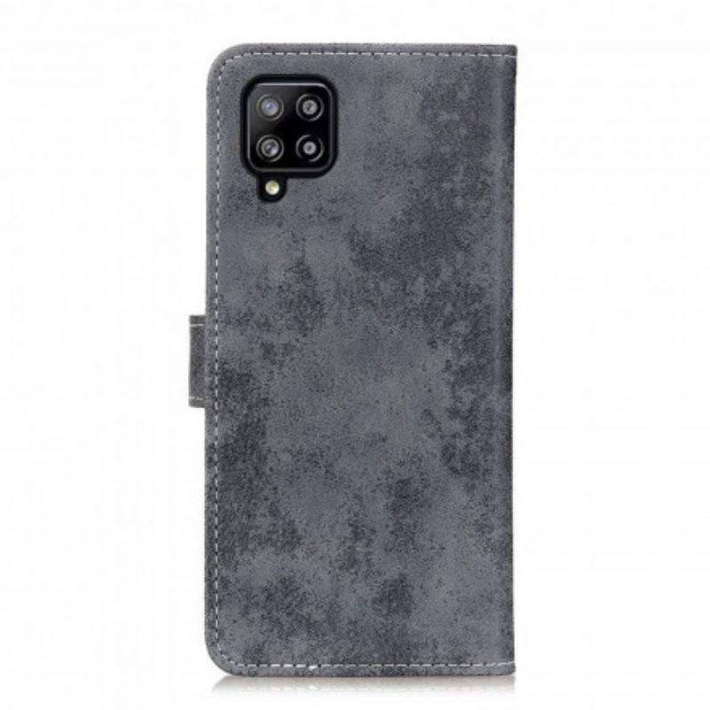 Custodia in pelle Samsung Galaxy A22 Effetto Pelle Vintage