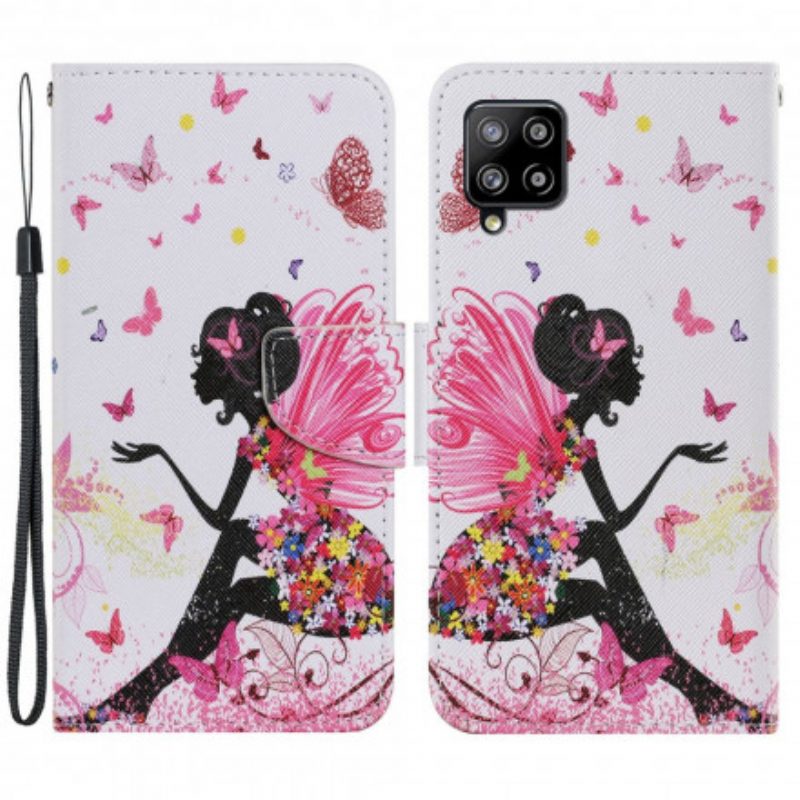 Custodia in pelle Samsung Galaxy A22 Fata Magica