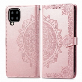 Custodia in pelle Samsung Galaxy A22 Mandala Medioevo