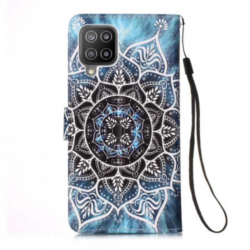 Custodia in pelle Samsung Galaxy A22 Mandala Nel Cielo