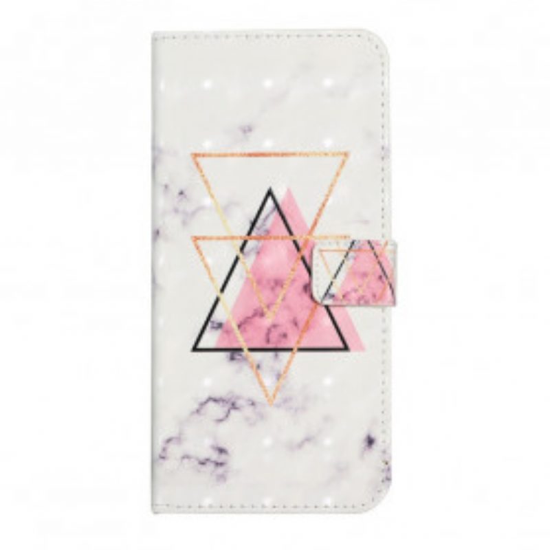 Custodia in pelle Samsung Galaxy A22 Triangolo Di Paillettes