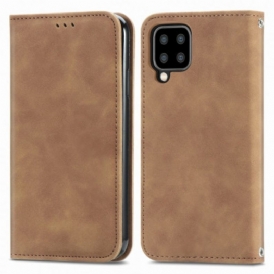 Folio Cover Samsung Galaxy A22 Custodia in pelle Ecopelle Vintage