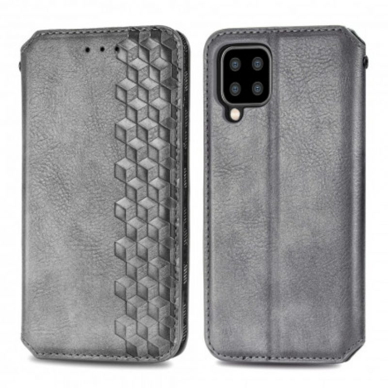 Folio Cover Samsung Galaxy A22 Custodia in pelle Texture Diamante Effetto Pelle