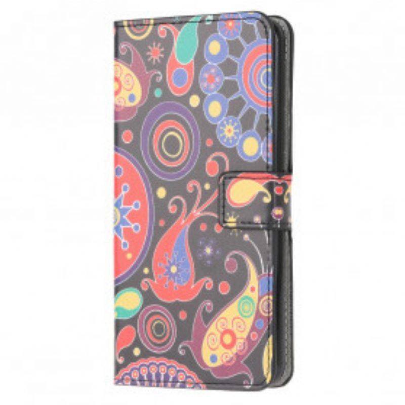 Folio Cover Samsung Galaxy A22 Disegno Della Galassia