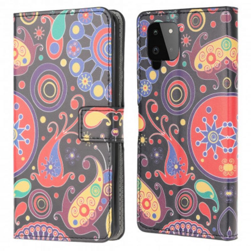 Folio Cover Samsung Galaxy A22 Disegno Della Galassia