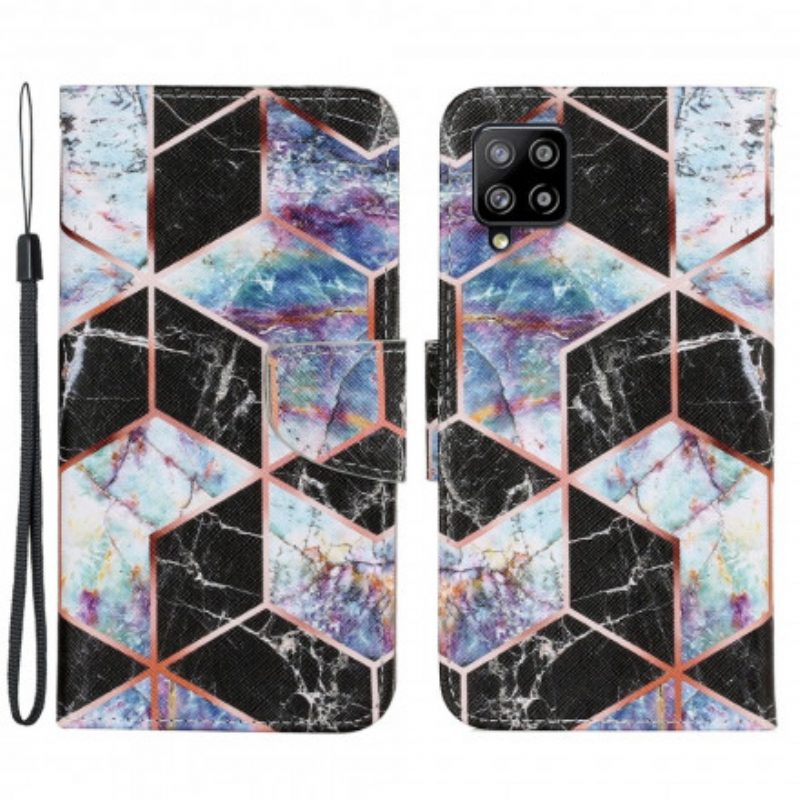 Folio Cover Samsung Galaxy A22 Marmo Geometrico