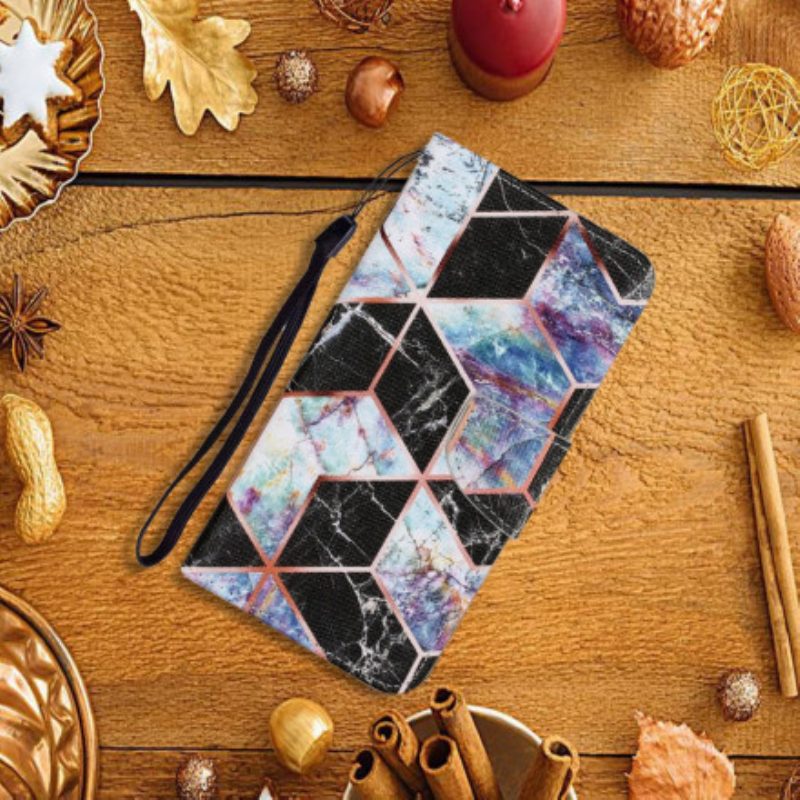 Folio Cover Samsung Galaxy A22 Marmo Geometrico