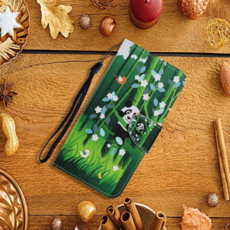 Folio Cover Samsung Galaxy A22 Passeggiata Del Panda