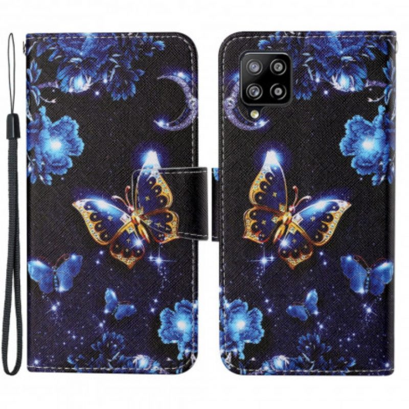 Folio Cover Samsung Galaxy A22 Preziose Perizoma Farfalle