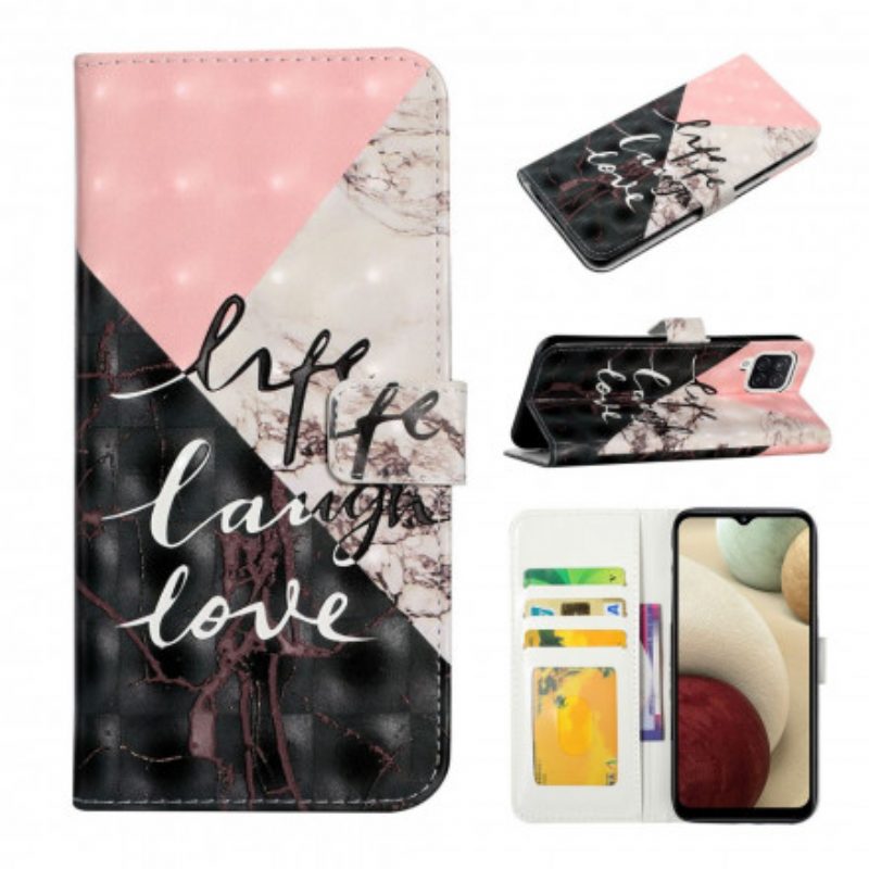 Folio Cover Samsung Galaxy A22 Vita Ridere Amore