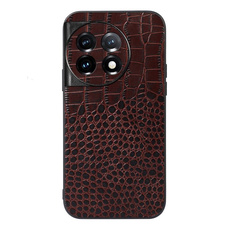 Cover OnePlus 11 5G Vera Pelle Di Coccodrillo