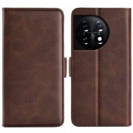 Custodia in pelle OnePlus 11 5G Folio Cover Doppio Lembo