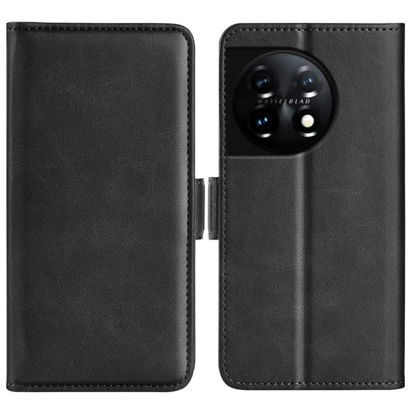 Custodia in pelle OnePlus 11 5G Folio Cover Doppio Lembo