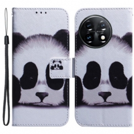 Custodia in pelle OnePlus 11 5G Panda