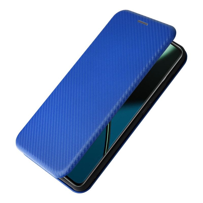 Folio Cover OnePlus 11 5G Custodia in pelle Fibra Di Carbonio Colorata