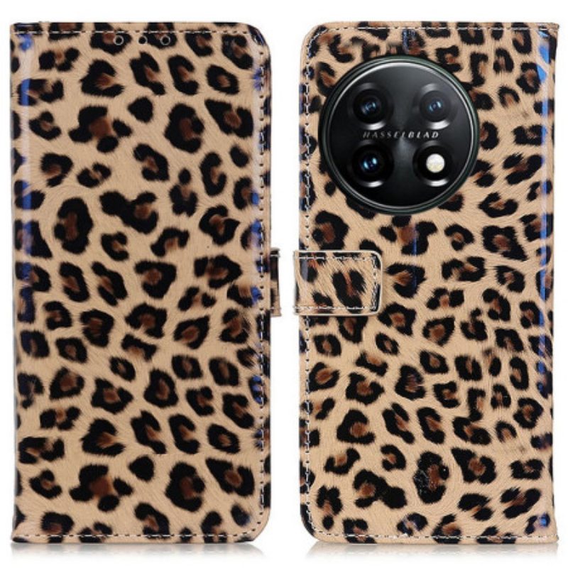 Folio Cover OnePlus 11 5G Leopardo