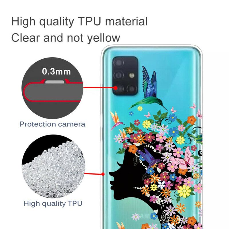 Cover Samsung Galaxy A71 Bella Testa Di Fiore