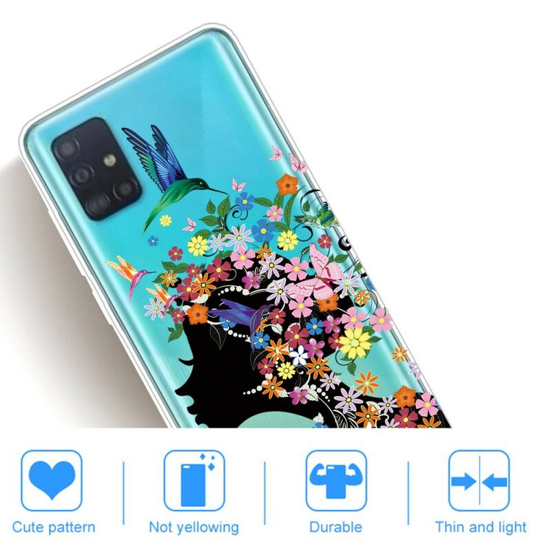 Cover Samsung Galaxy A71 Bella Testa Di Fiore