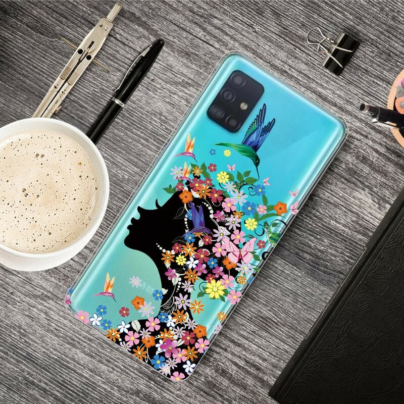 Cover Samsung Galaxy A71 Bella Testa Di Fiore